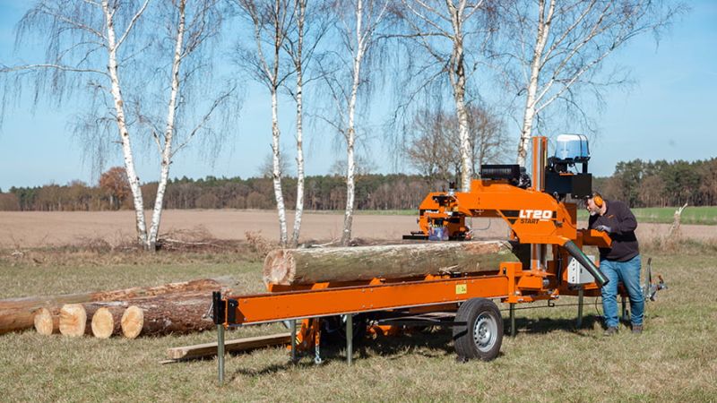 7 LT20START Sawmill with full hydraulics