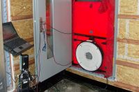 Blower door test v pasivn&iacute;m domě