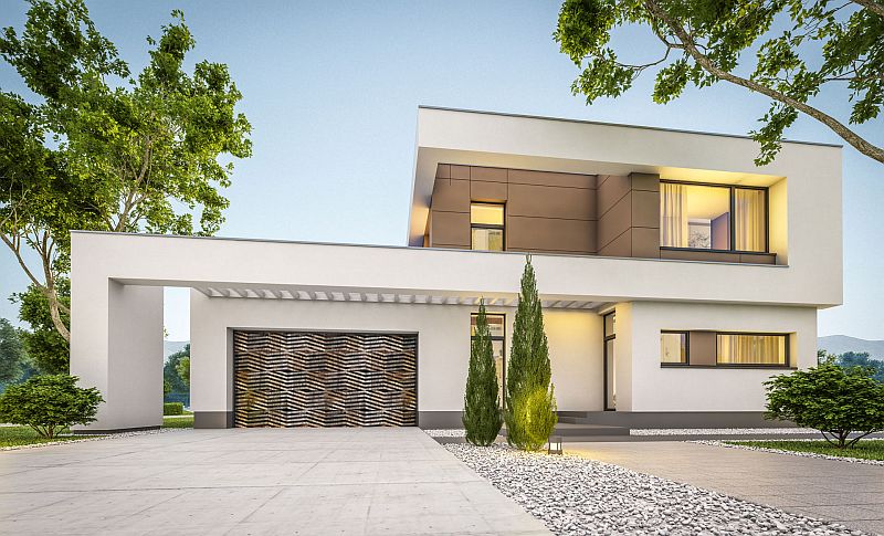 moderni-drevostavba-s-garazi-designova-garazova-vrata-4