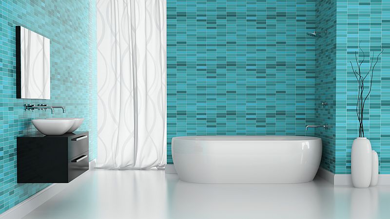 materialy-do-koupelny-keramika-moderni-interier-koupelna-volne-stojici-vana-keramicke-oklady-zelena