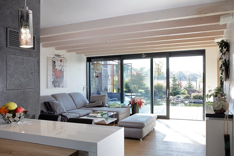 navsteva-drevostavby-jako-hradni-pani-panelova-konstrukce-interier-hlavni-obytny-prostor-velkoformatova-okna-vstup-do-zahrady