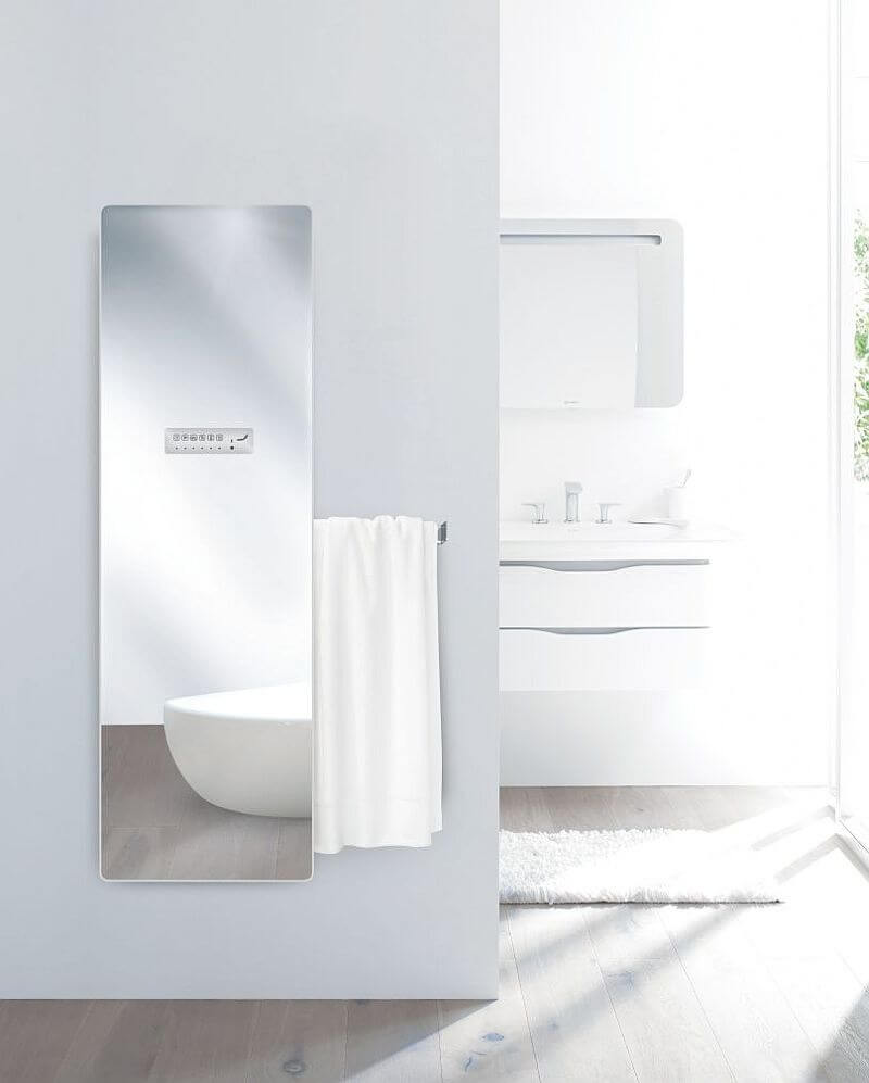 Koupelnový radiátor Zehnder Deseo Verso provedení zrcadlo