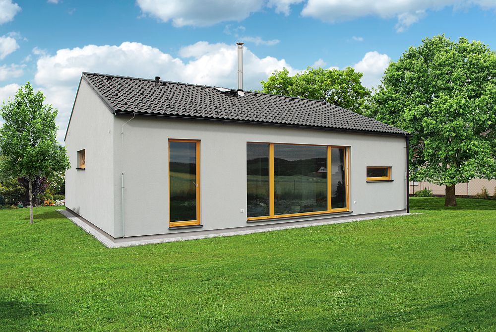 Panelová dřevostavba na klíč Jubileum Profi 87 ATRIUM se sedlovou střechou maly-roddiny-dum-mala-drevostavba-jubileum-profi-87-atrium-se-sedlovou-strechou