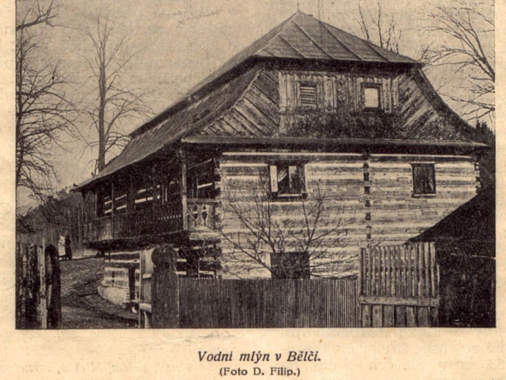 DrevoaStavby.cz | Podoba vodního mlýna v Bělči v historii DrevoaStavby.cz | Podoba vodního mlýna v Bělči v historii