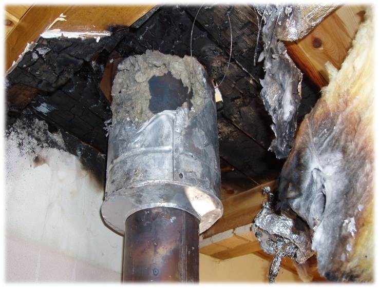 Požár střešní konstrukce